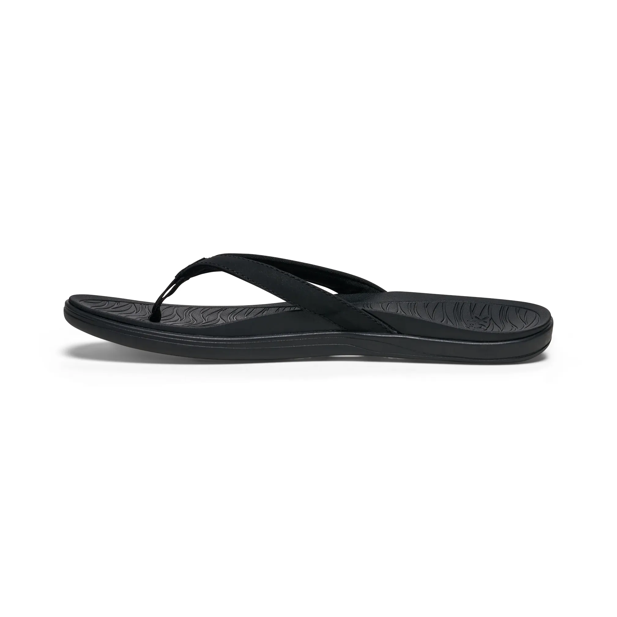 Women's Sanuk Black Wave Whisper Flip Flops 1234584-BLK - Image 2