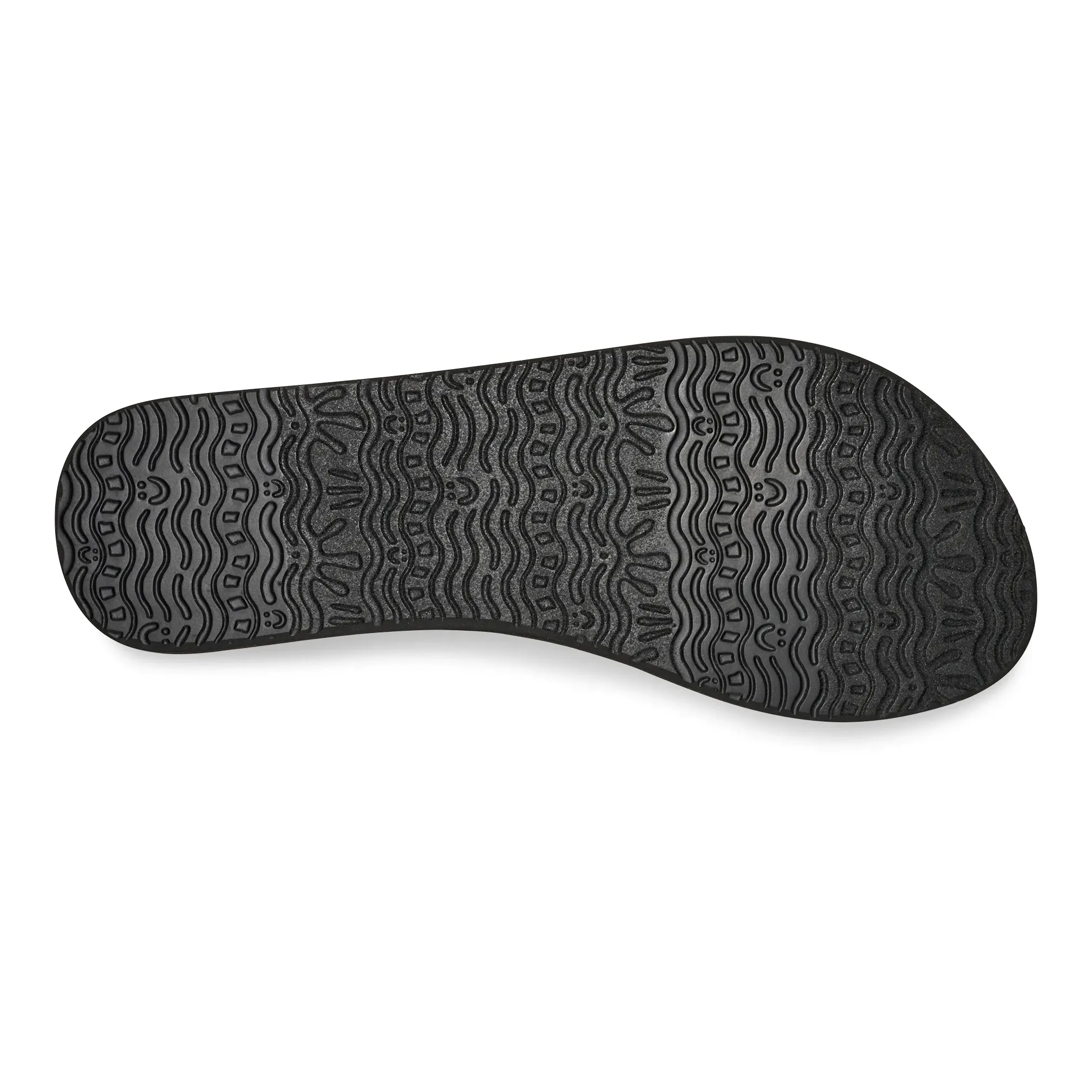 Women's Sanuk Black Yoga Sandy II Flip Flops 1169691-BLK - Image 4