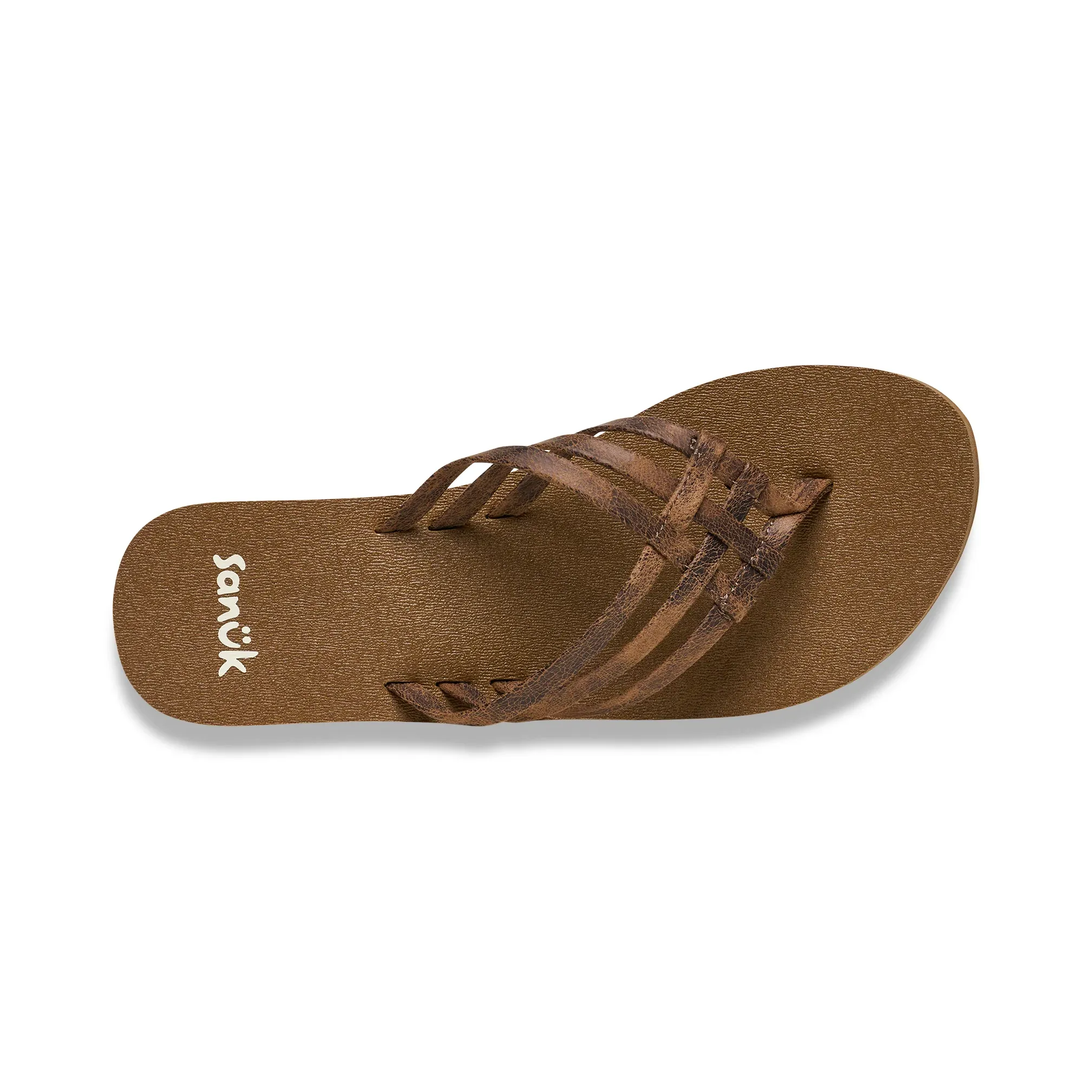 Women's Sanuk Ojai Tan Yoga Sandy Novelty Flip Flops 1174691-OJTAN - Image 3