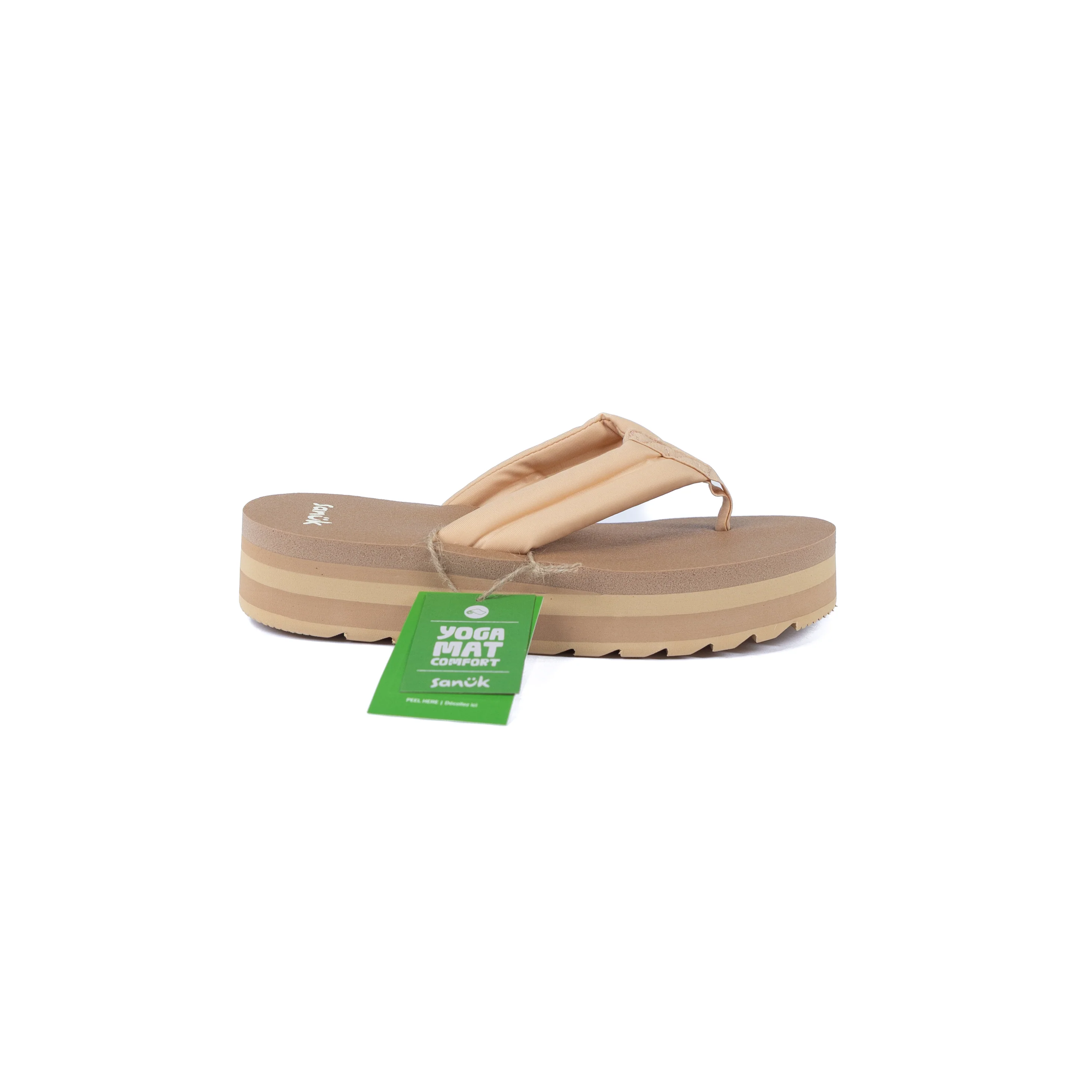 Women's Sanuk Sand Platform Flip Flops 1174039-SAND - Image 3