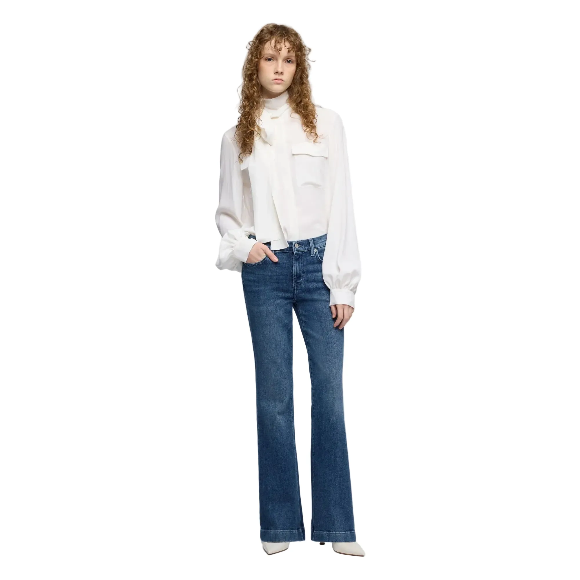 Women's Seven for All Mankind Flux Tailorless Dojo Jeans 7U310A50-1ZD - Image 5
