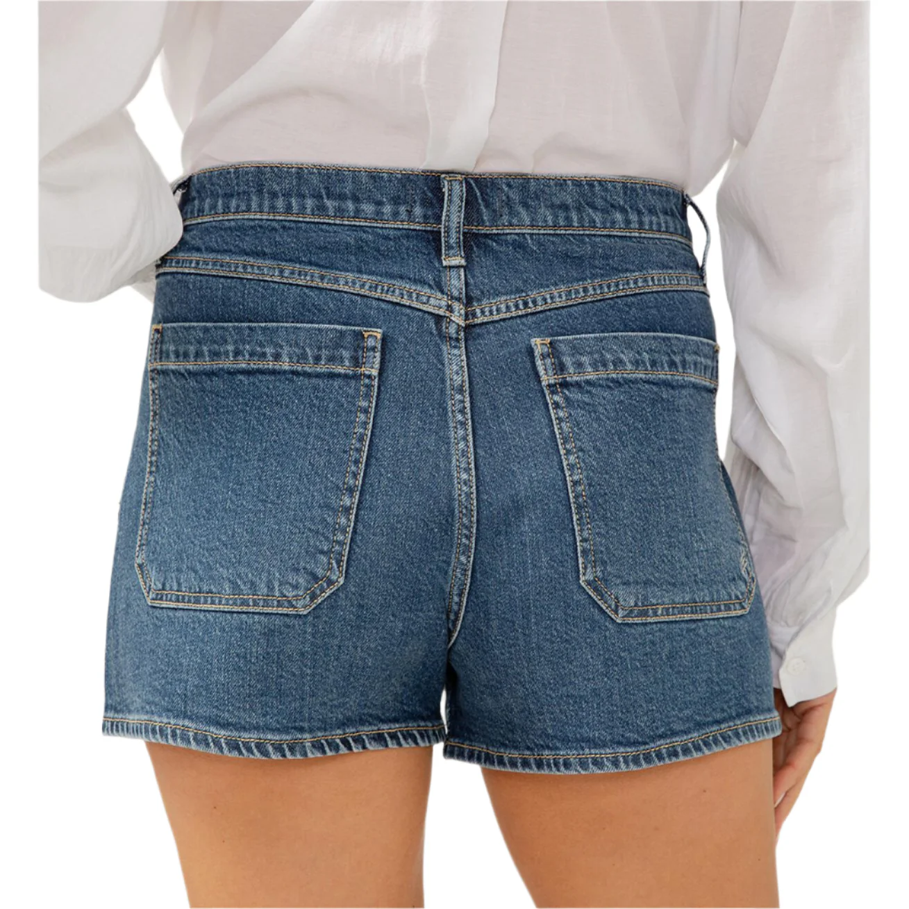Women's Silver High Rise Utility Shorts L28545ADM392 - Image 5