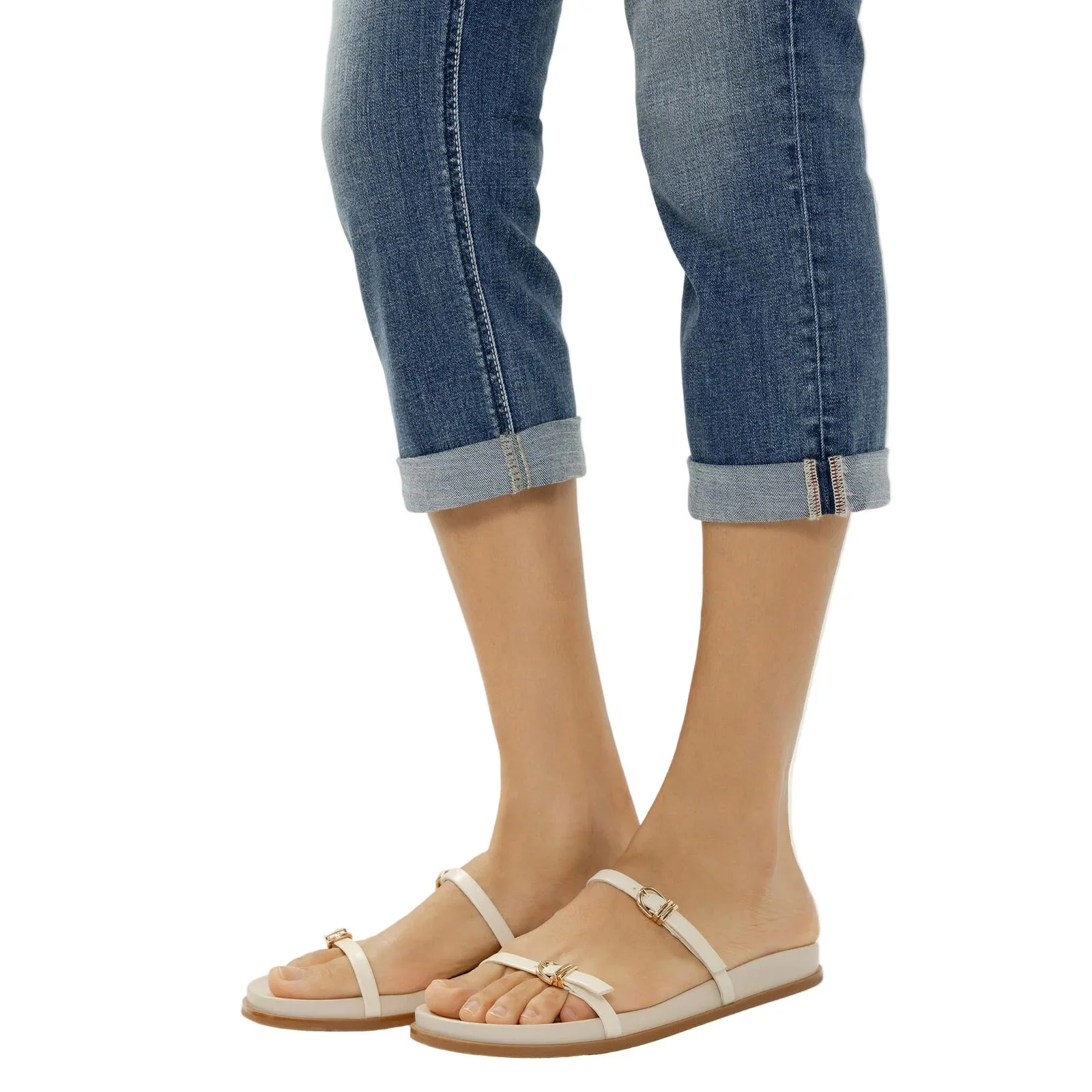 Women's Silver Jeans Saturday Morning Elyse Mid Rise Americana Luxe Stretch Capri L43002CVS336 - Image 5