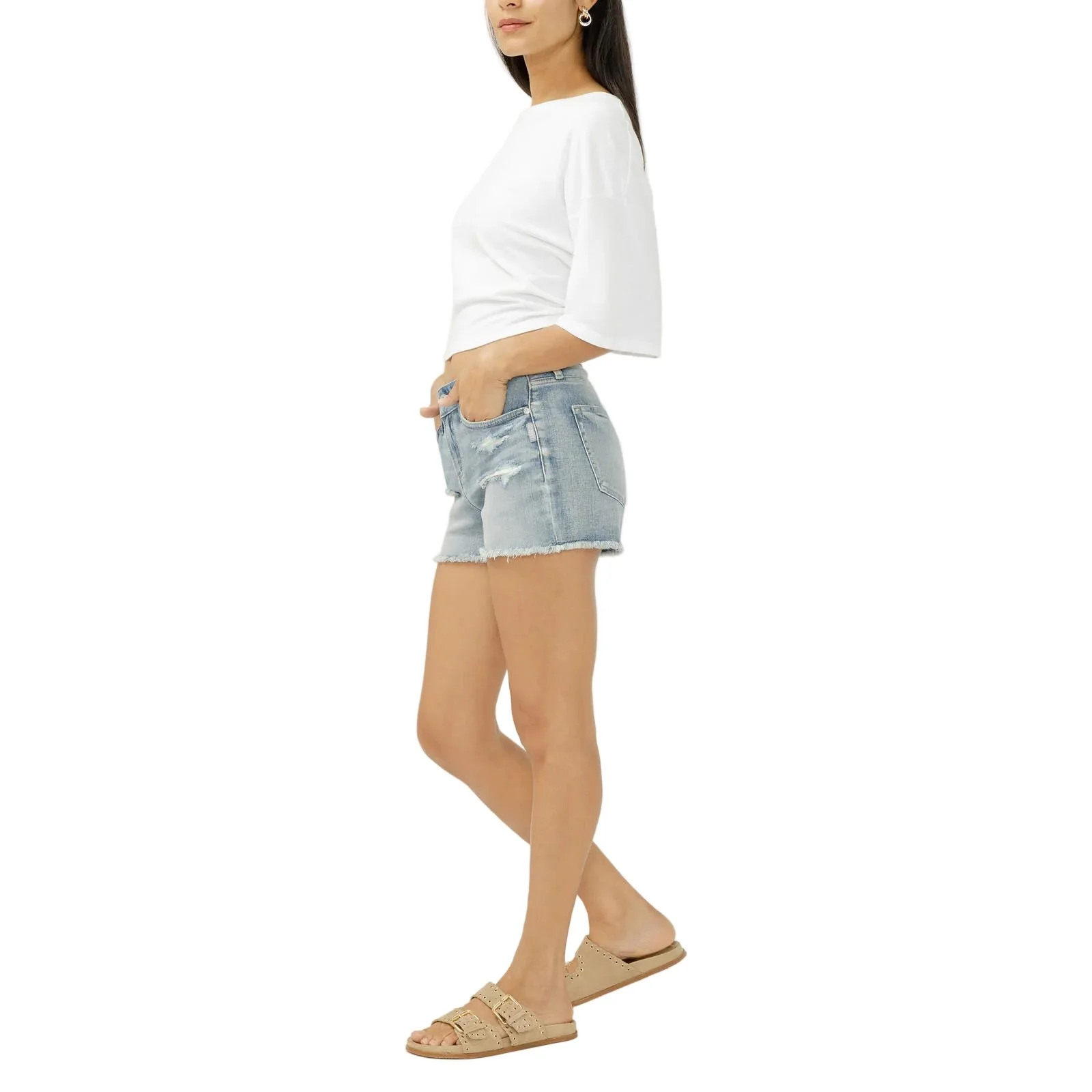 Women's Silver Seaside Avery High Rise Short L54910EAD250 - Image 3