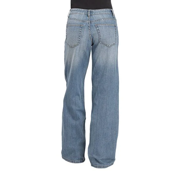 Women's Stetson Mid Rise Wide Leg Light Wash Jeans 11-054-0675-1200 - Image 2
