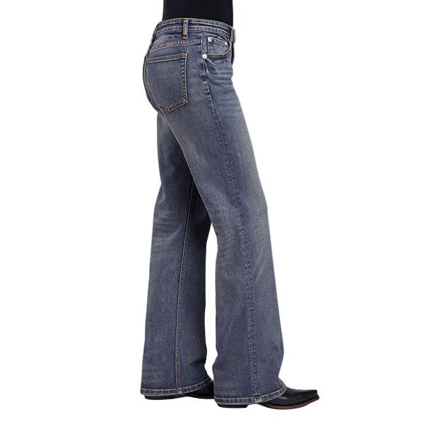 Women's Stetson Midrise Loose Fit Boot Cut Jeans 11-054-0641-1400 - Image 3