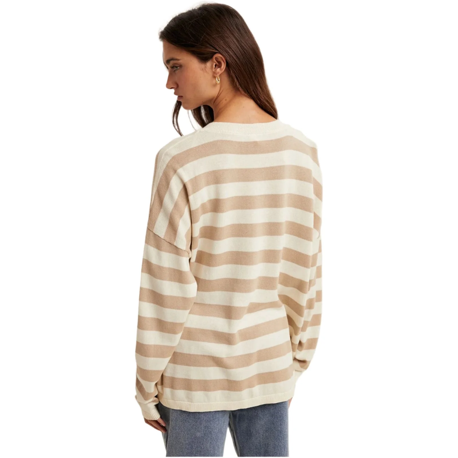 Women's Striped Lightweight Sweater - Image 4