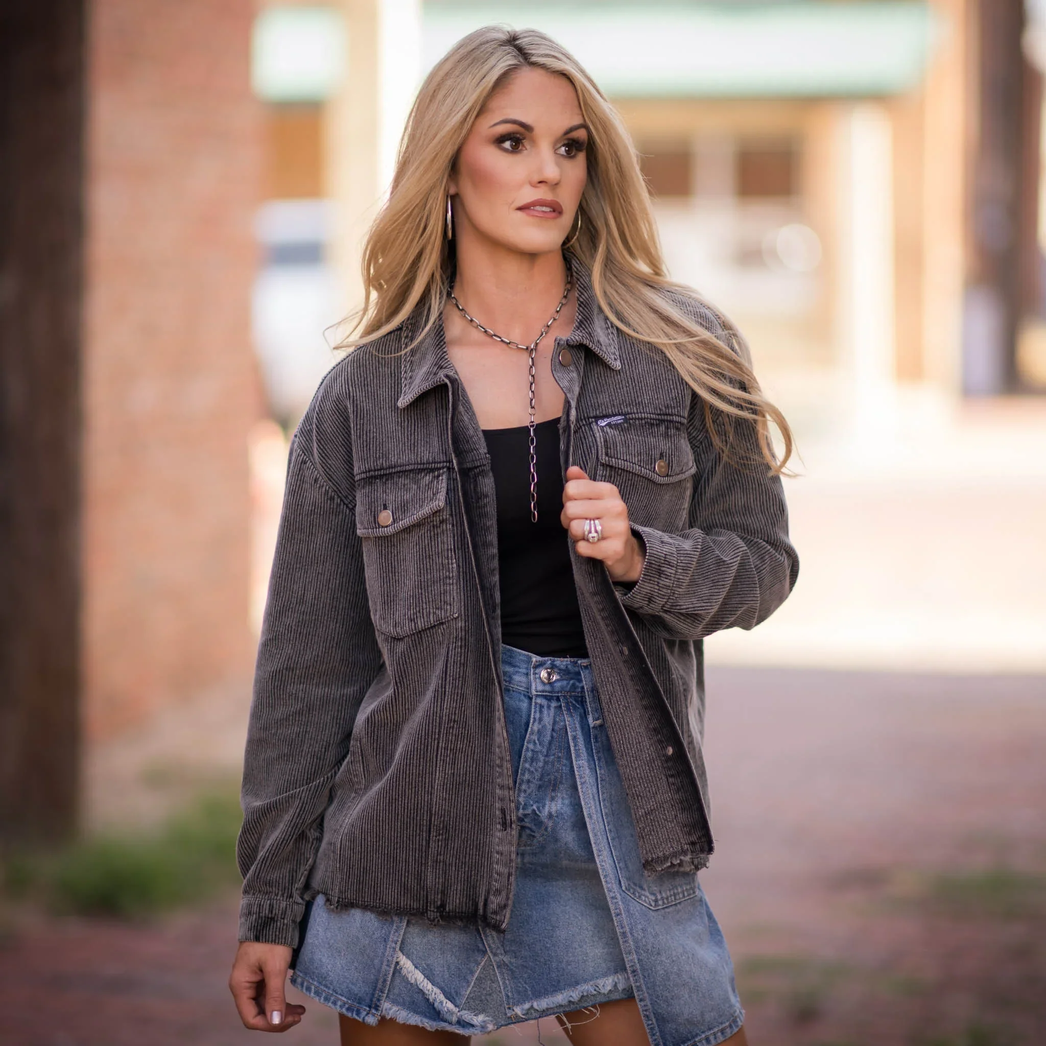 Women's STS Ranchwear "Abby" Charcoal Jacket STS9099 - Image 3