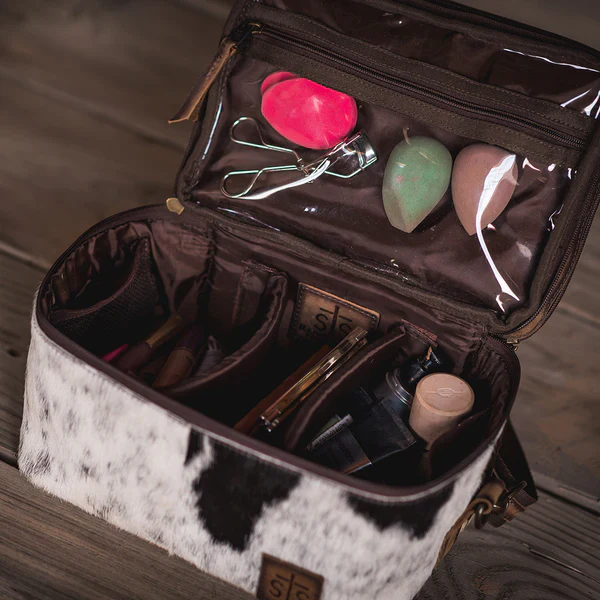 Women's STS Ranchwear Cowhide Glamour Makeup Organizer STS30888 - Image 3