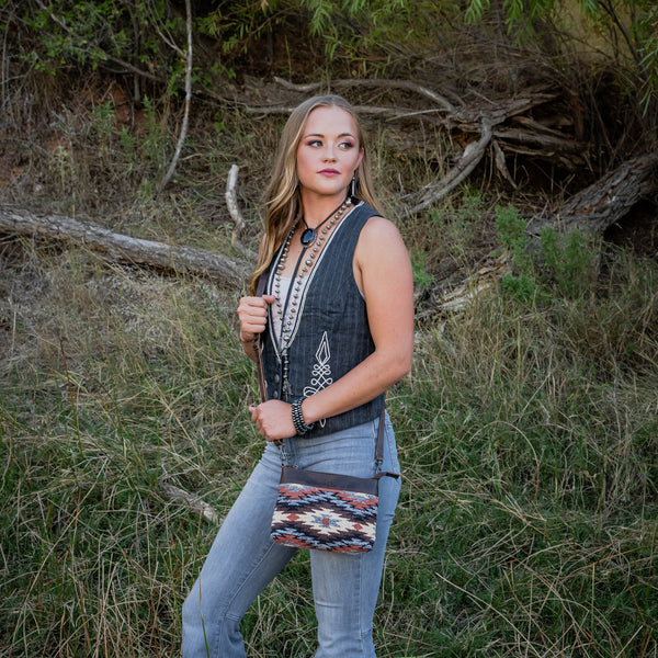 Women's STS Ranchwear Guadalupe Serape Grace Crossbody STS34845 - Image 6