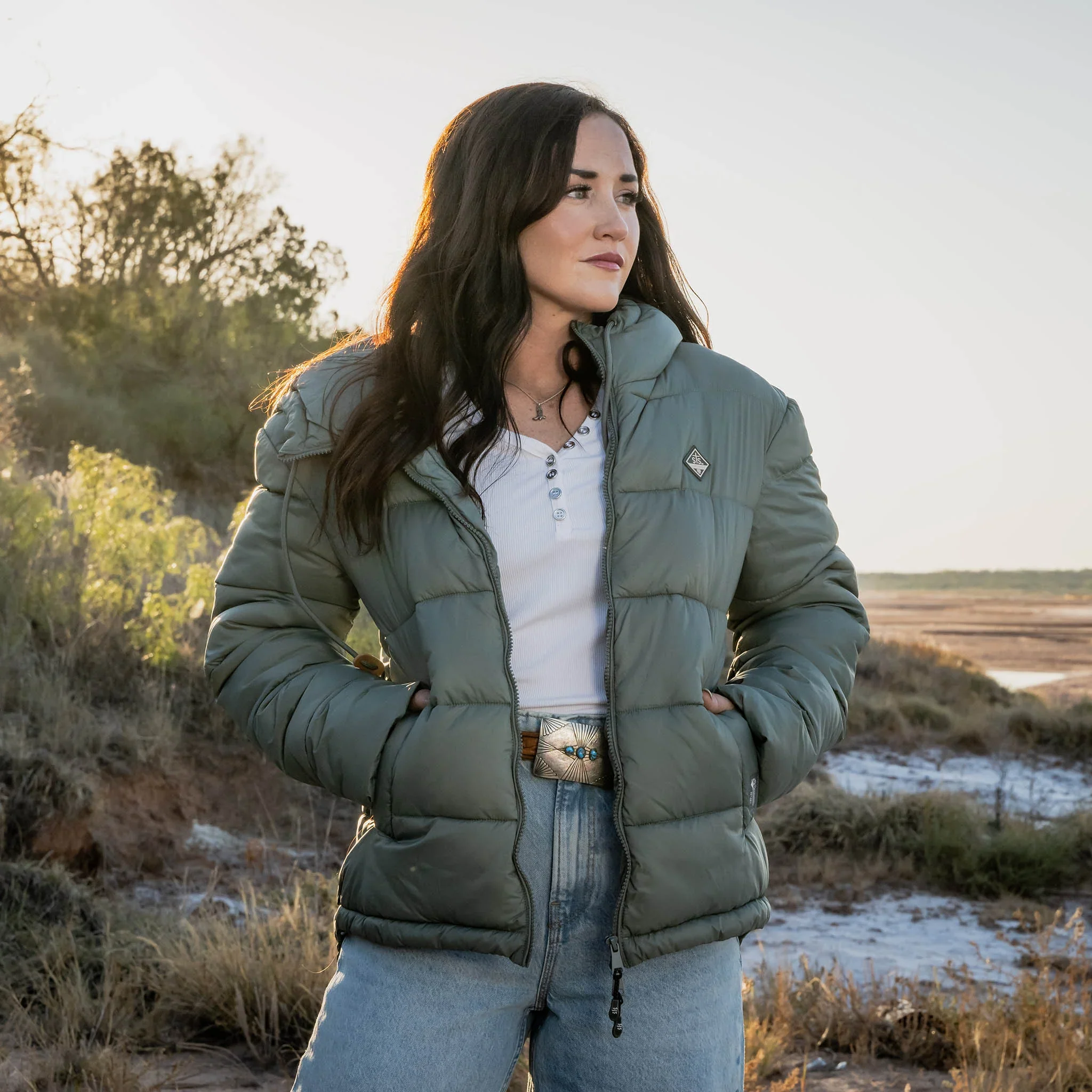 Women's STS Ranchwear "Sage" Puff Jacket STS8056 - Image 4