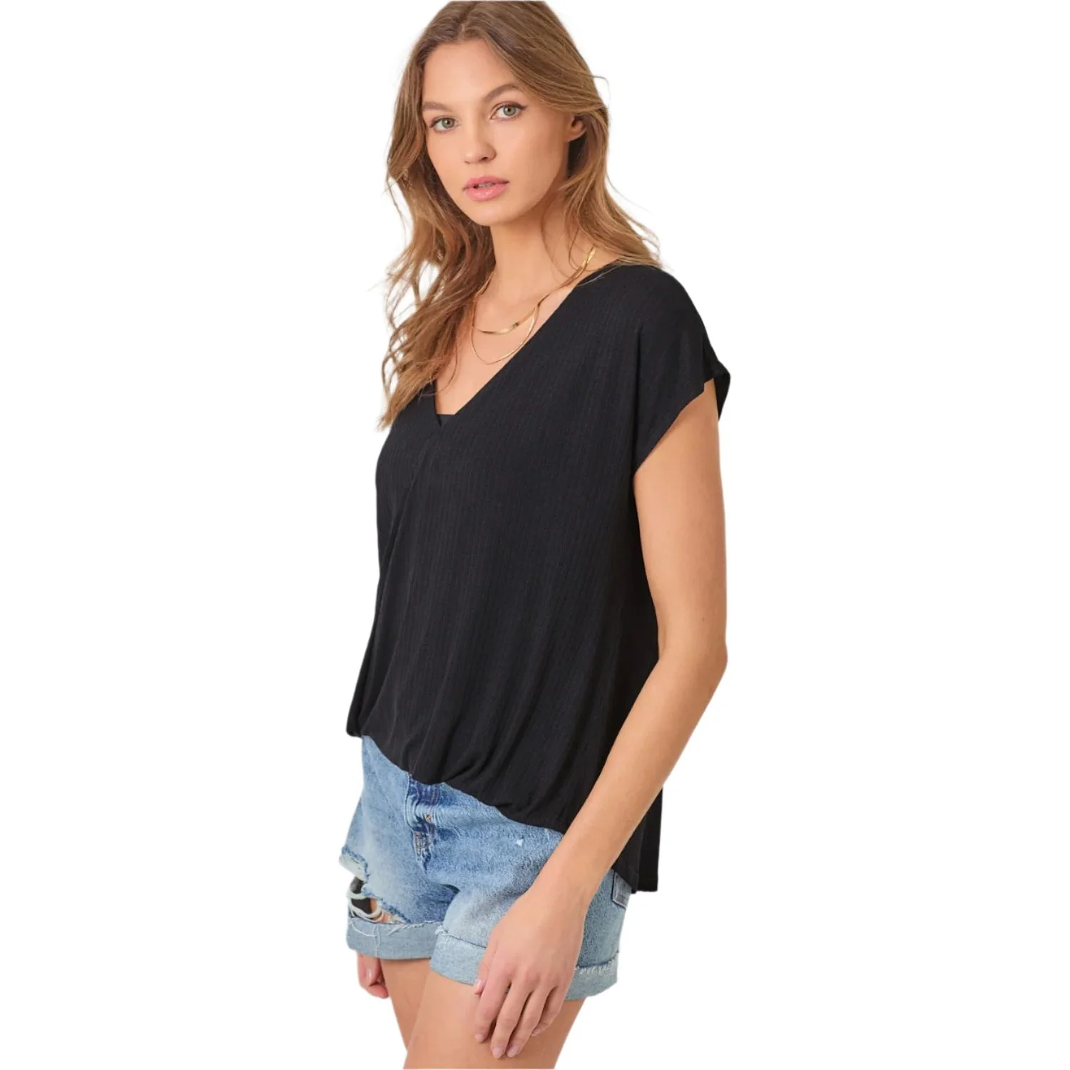 Women's Surplice Neck Top - Image 2