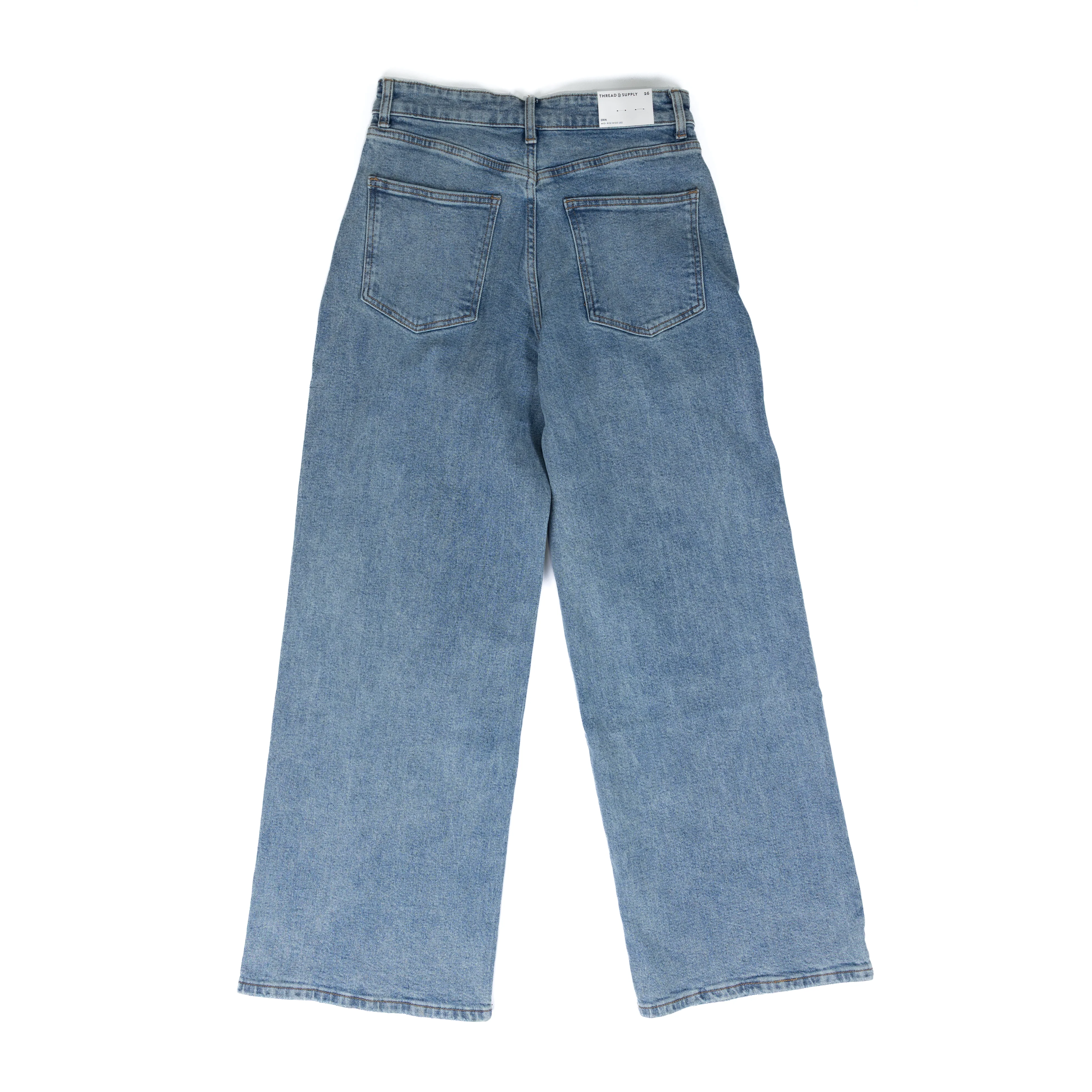 Women's Thread & Supply Erin Midrise Wide Leg Sunwash Jeans - Image 2
