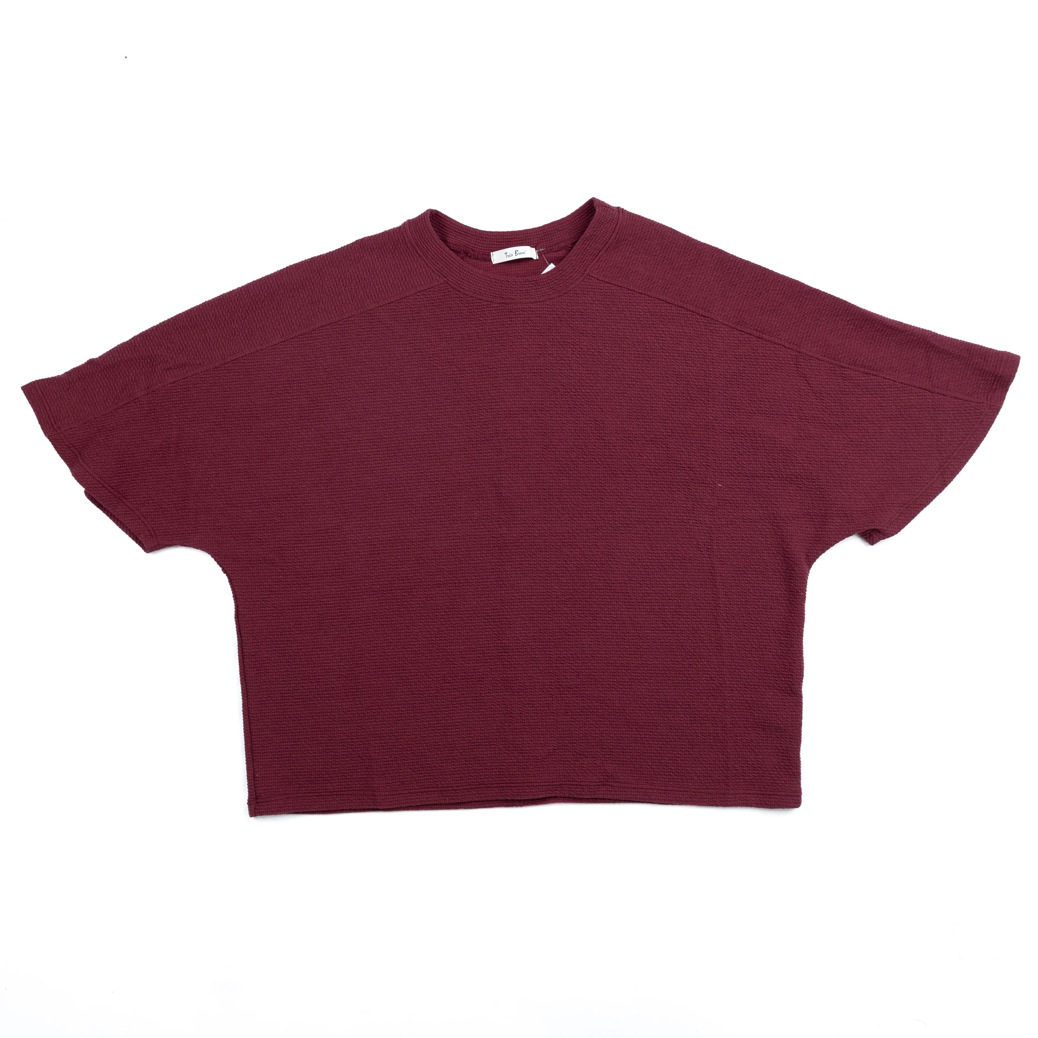 Women's Tres Bien Cloudy Knit 3/4 Sleeve Round Neck Top