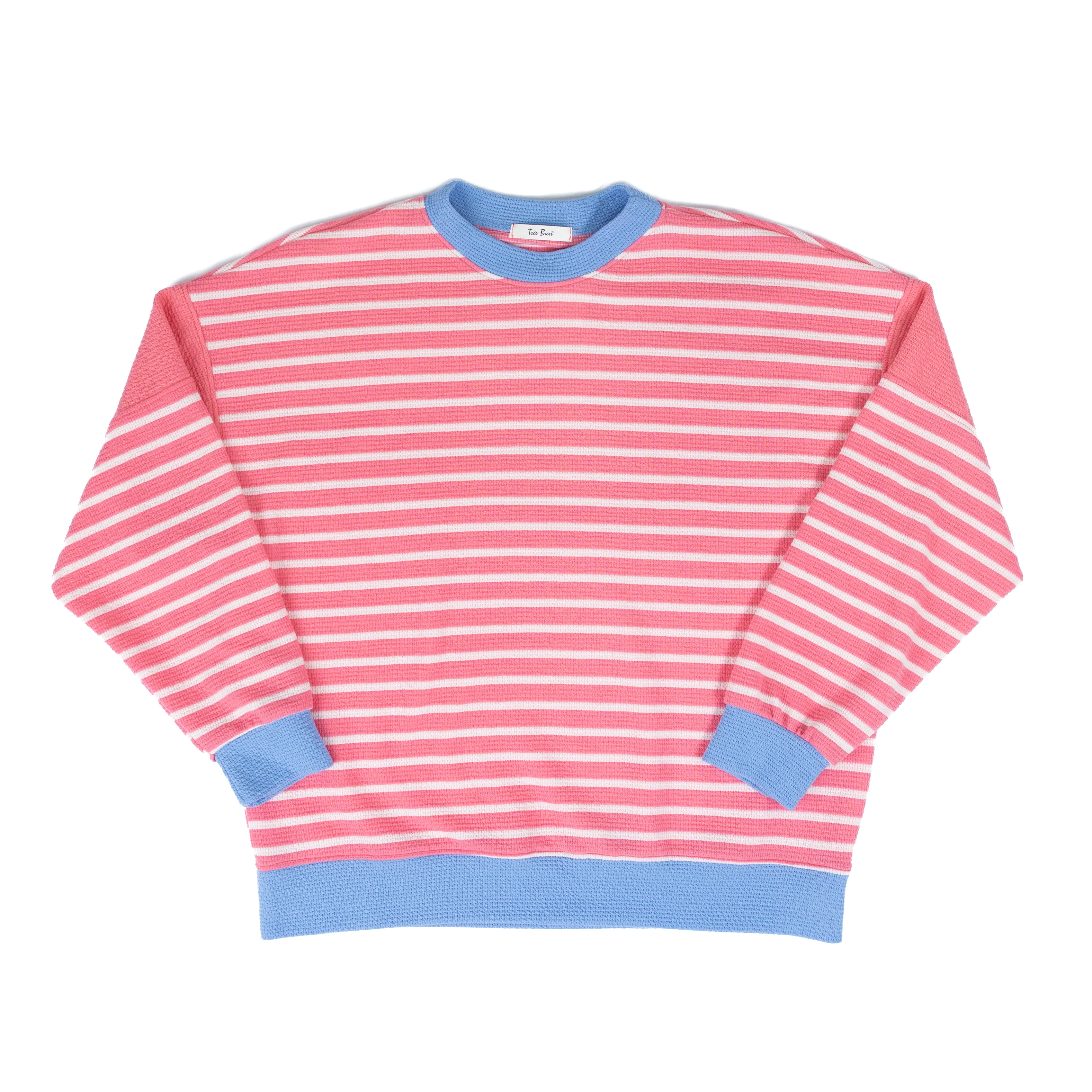 Women's Long Sleeve Knit Striped Sweater