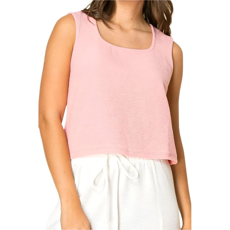 Women's Tres Bien Square Neck Knit Tank Top - Image 5