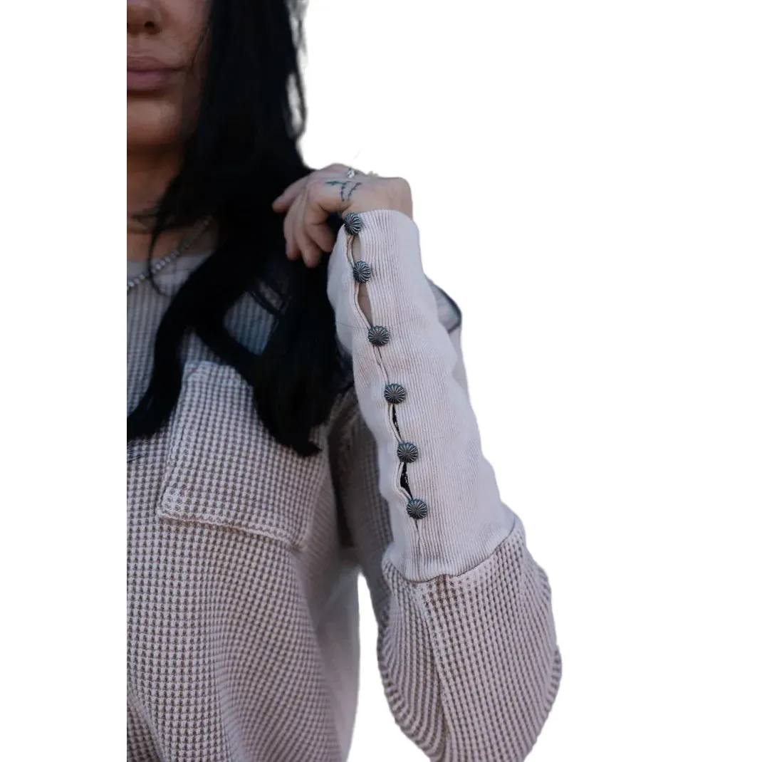 Women's TwoFly Taupe Higher Class Basic Sweater - Image 4