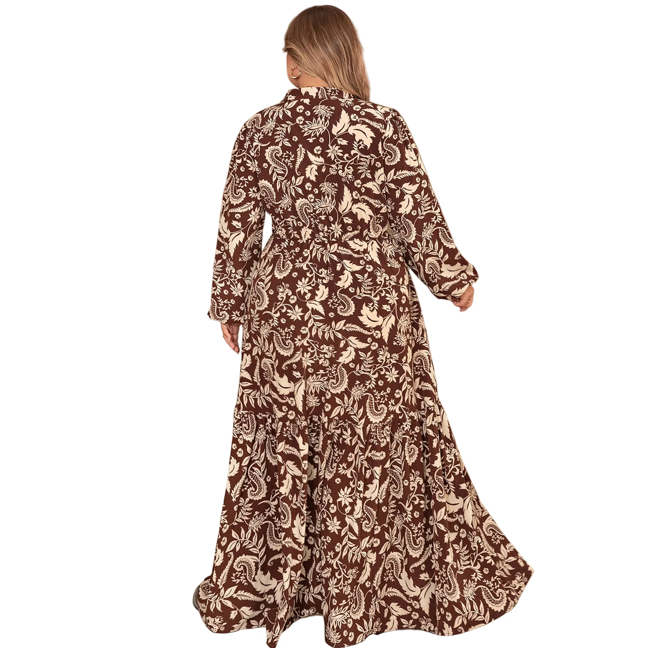 Women's Vacasun Brown Floral Maxi Dress - Image 3