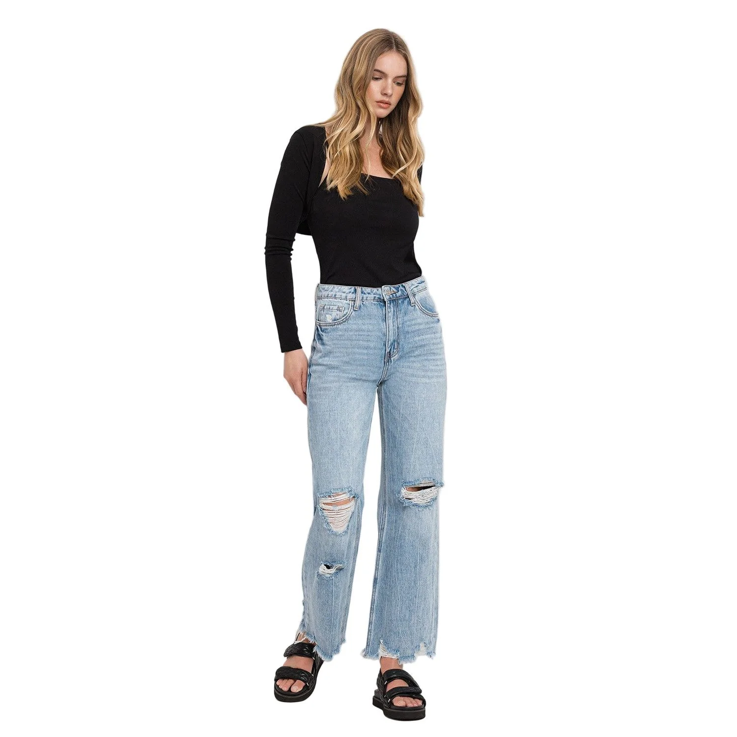 Women's Vervet 90 Vintage Super High Rise Flare Jeans V3399 - Image 10