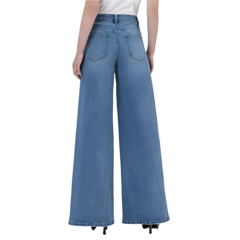 Women's Vervet High Rise Full Length Palazzo Jeans LV1703 - Image 6