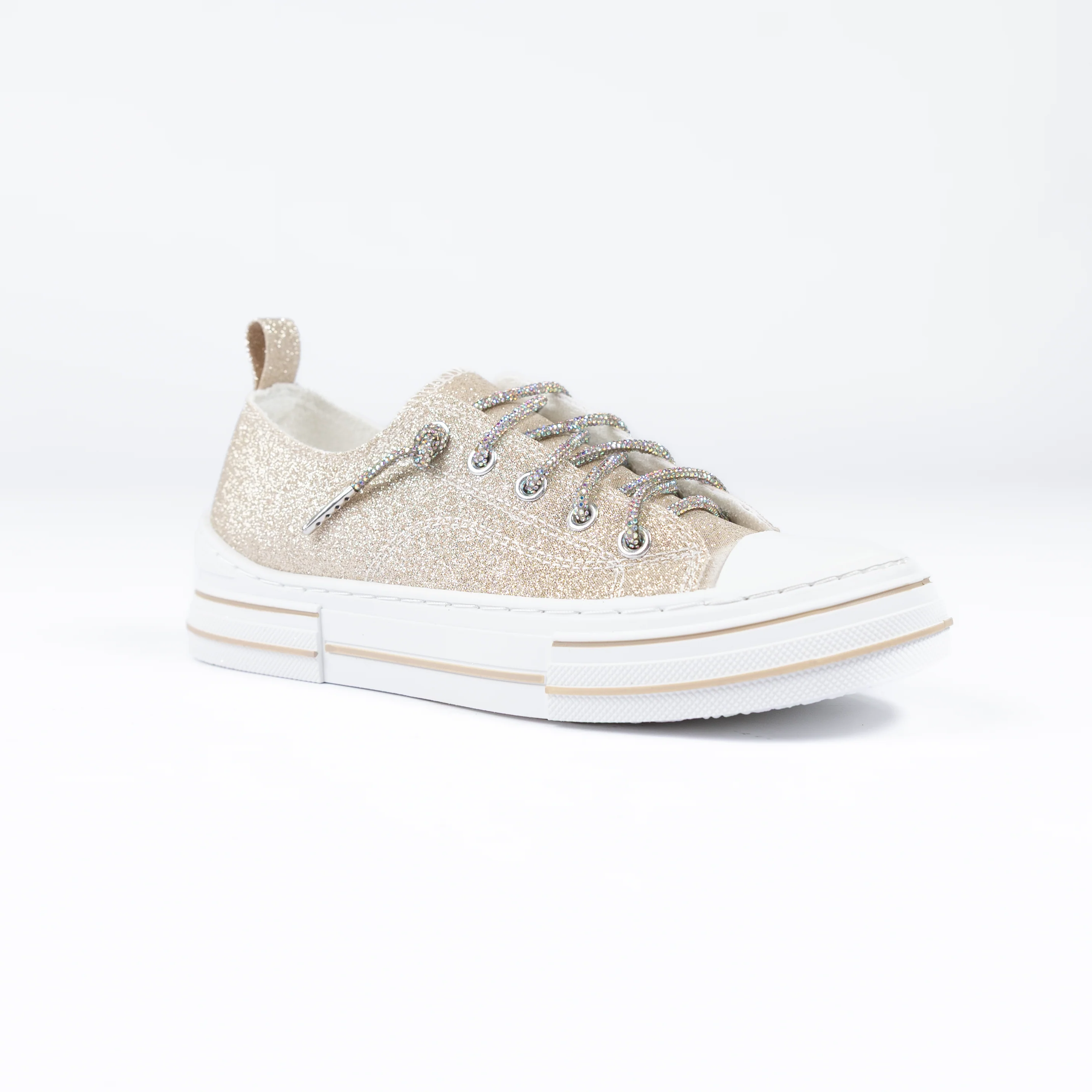 Women's Very G Gold Aman Glitter 2 Casual Sneakers VGSP0256-710 - Image 2