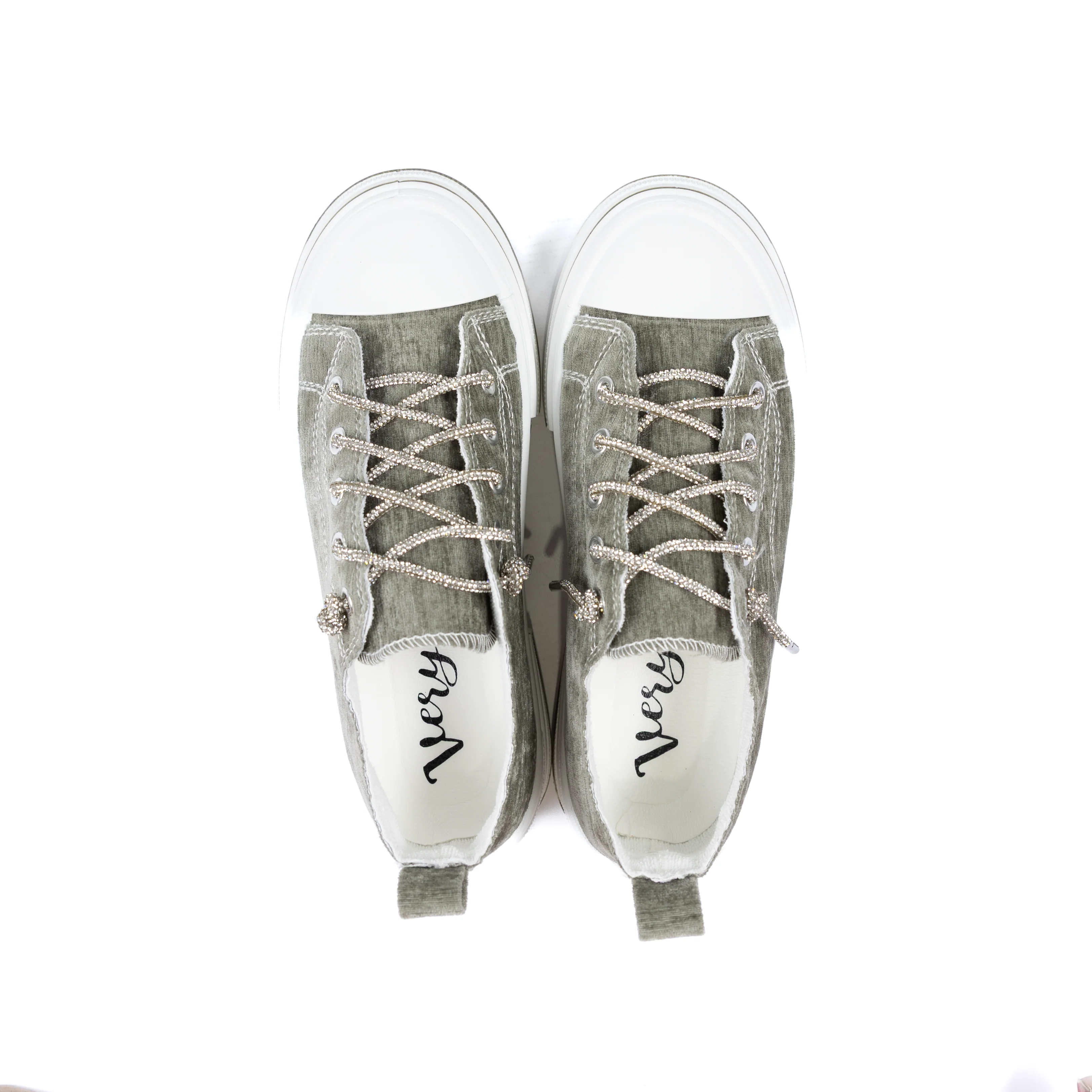 Women's Very G Sage Aman Velvet Lace Up Canvas Sneaker VGSP0257-359 - Image 5
