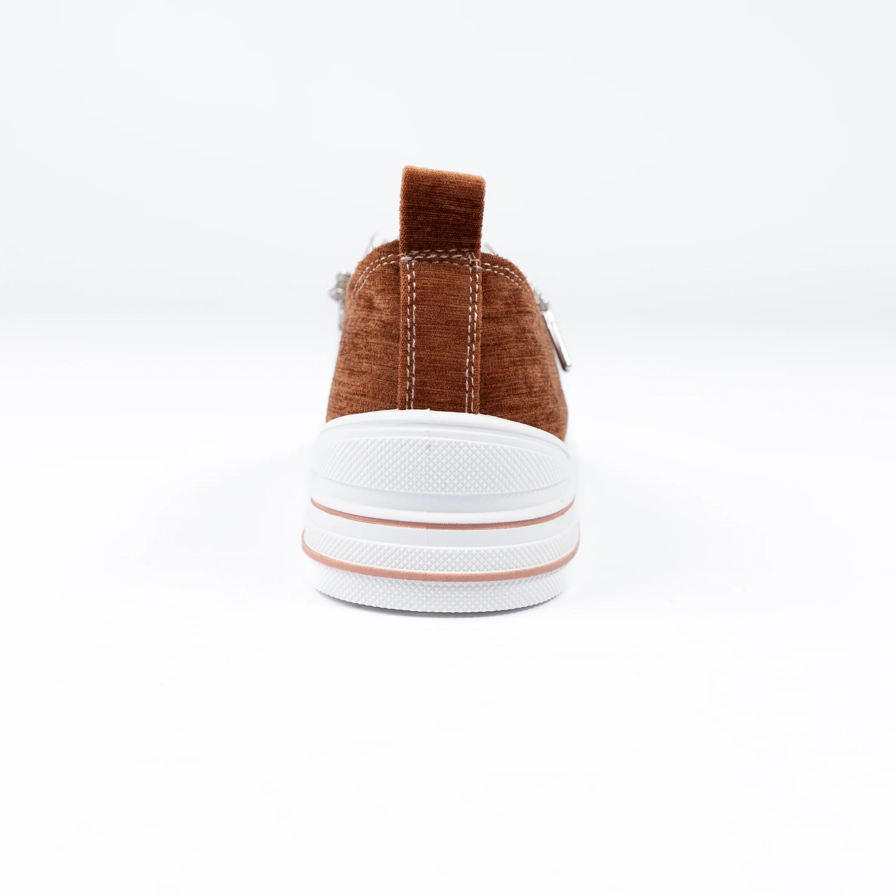 Women's Very G Tan Aman Velvet Casual Sneakers VGSP0257-251 - Image 4