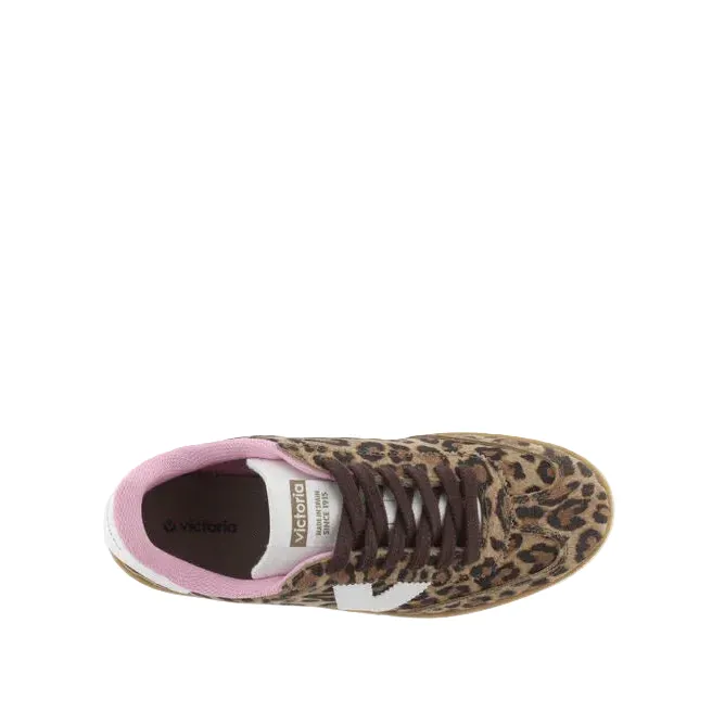 Women's Victoria Berlin Leopard Suede & Contrast Casual Shoes 1126205 - Image 5