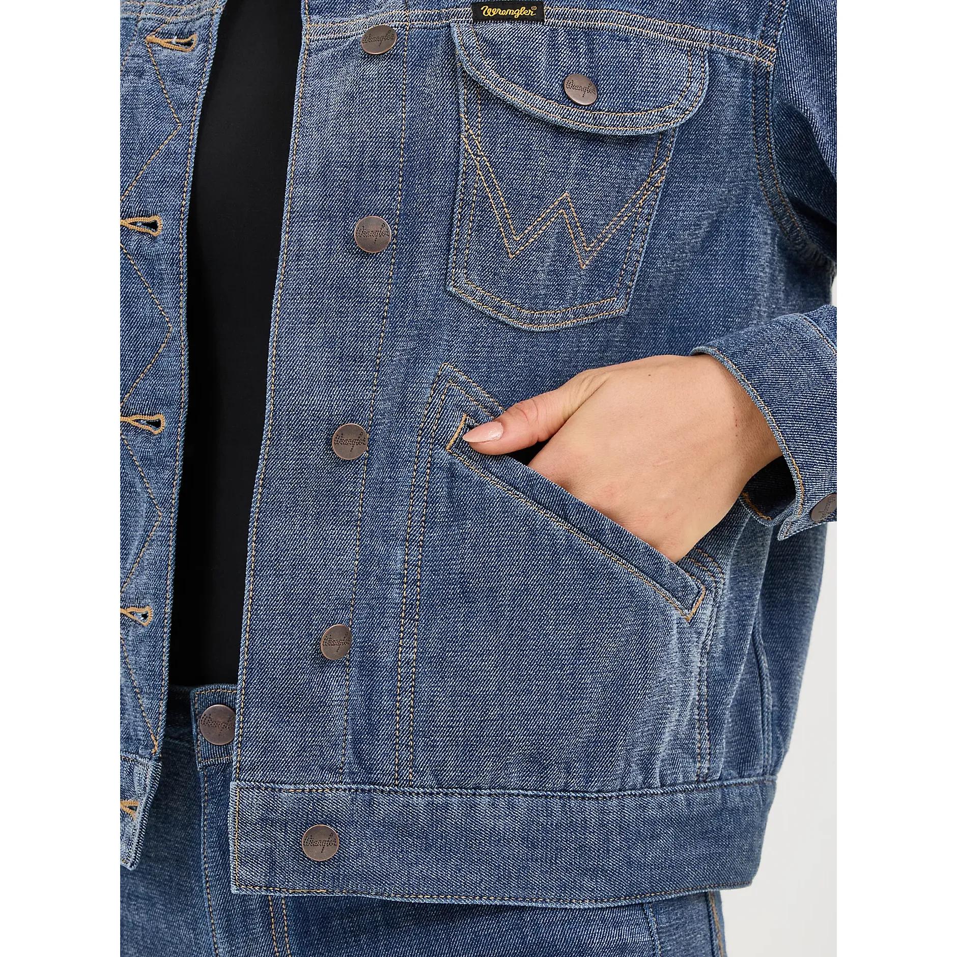 Women's Wrangler Airy Denim Jacket 112372393 - Image 5