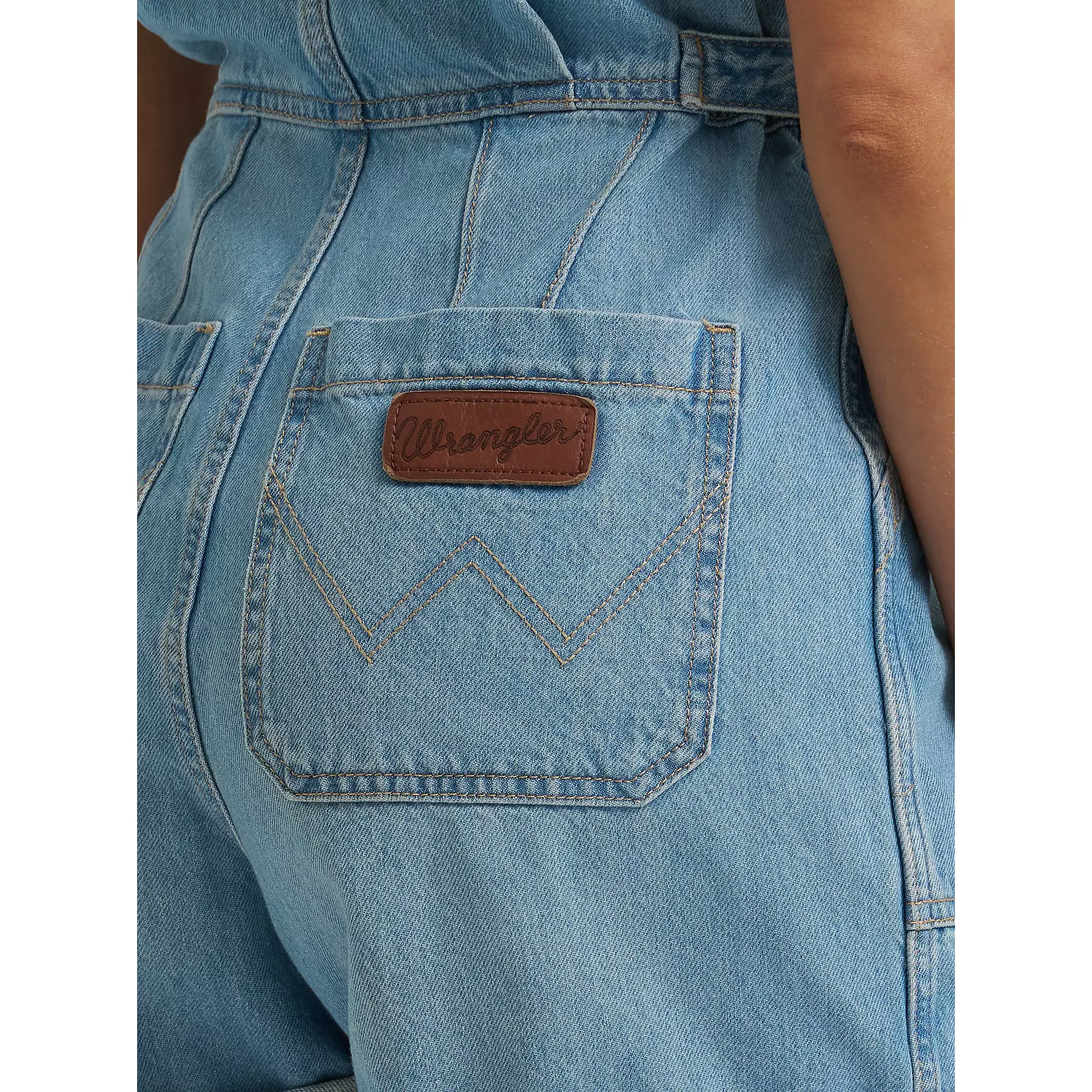 Women's Wrangler Denim Snap Utility Romper 112379510 - Image 9