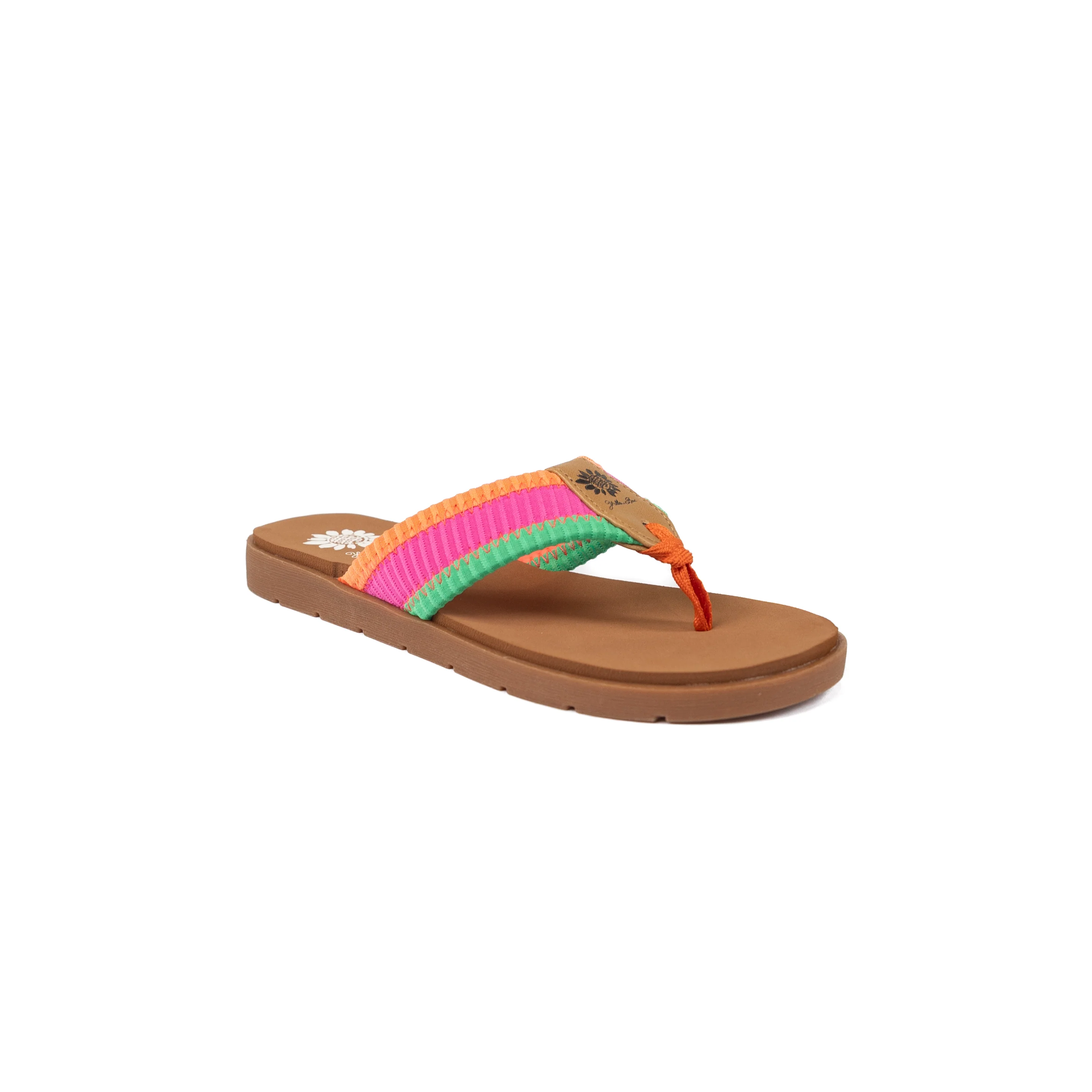 Women's Yellow Box Pink Multi Fahad Flip Flops 65790-FAHAD - Image 2