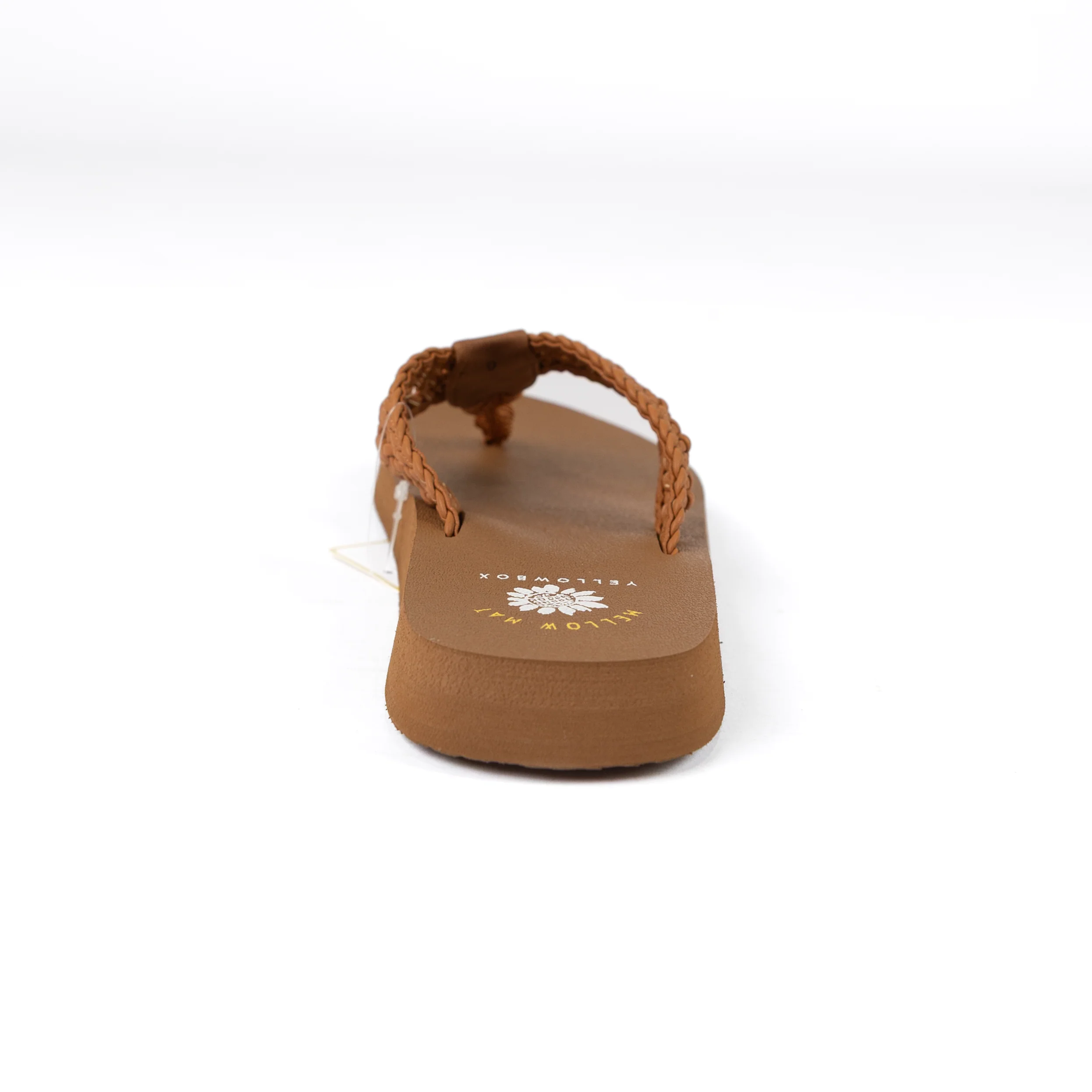 Women's Yellow Box Tan Niles Flip Flops 65873-TAN - Image 4