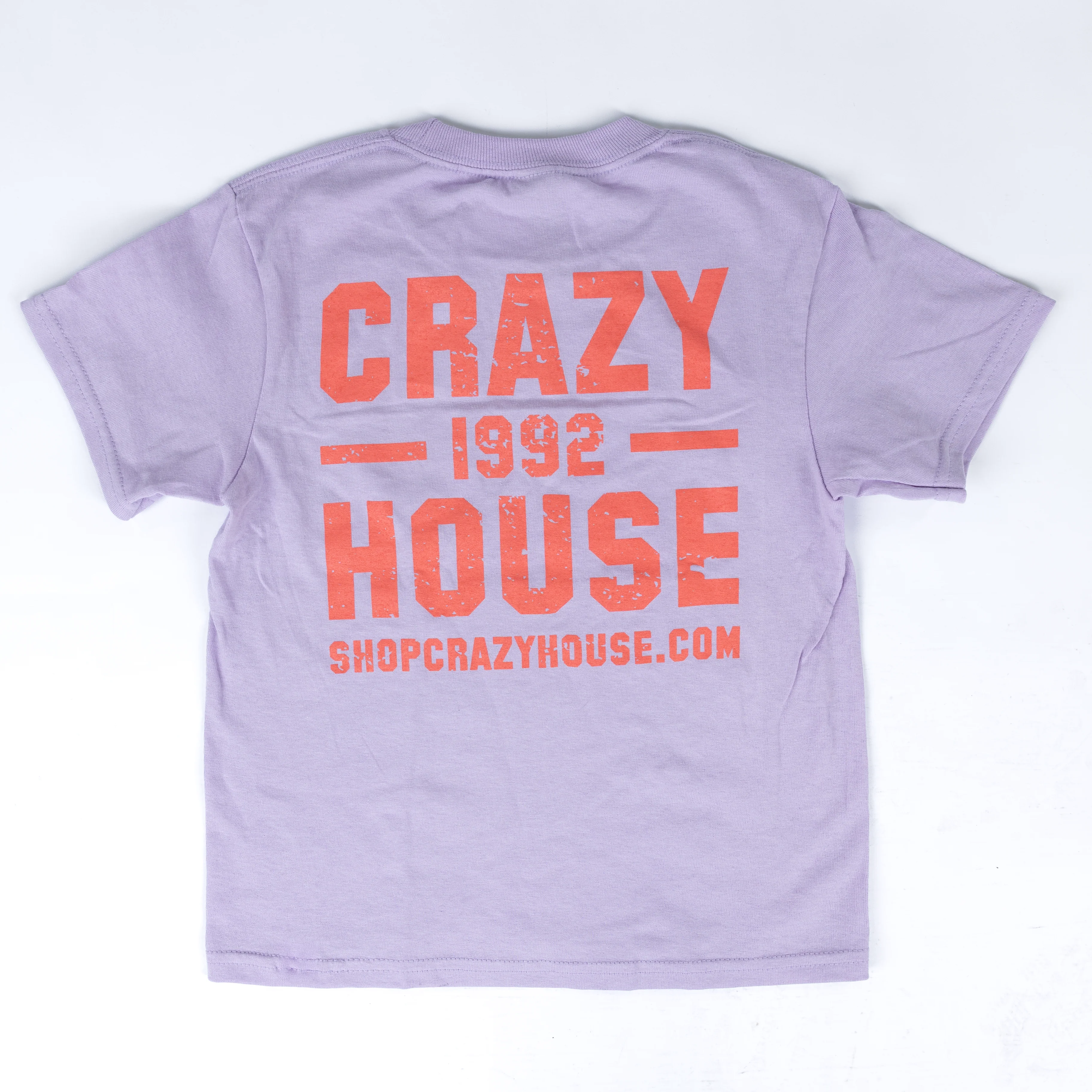 Youth Crazy House Lavender And Watermelon 1 on 1 Short Sleeve T-shirt - Image 3