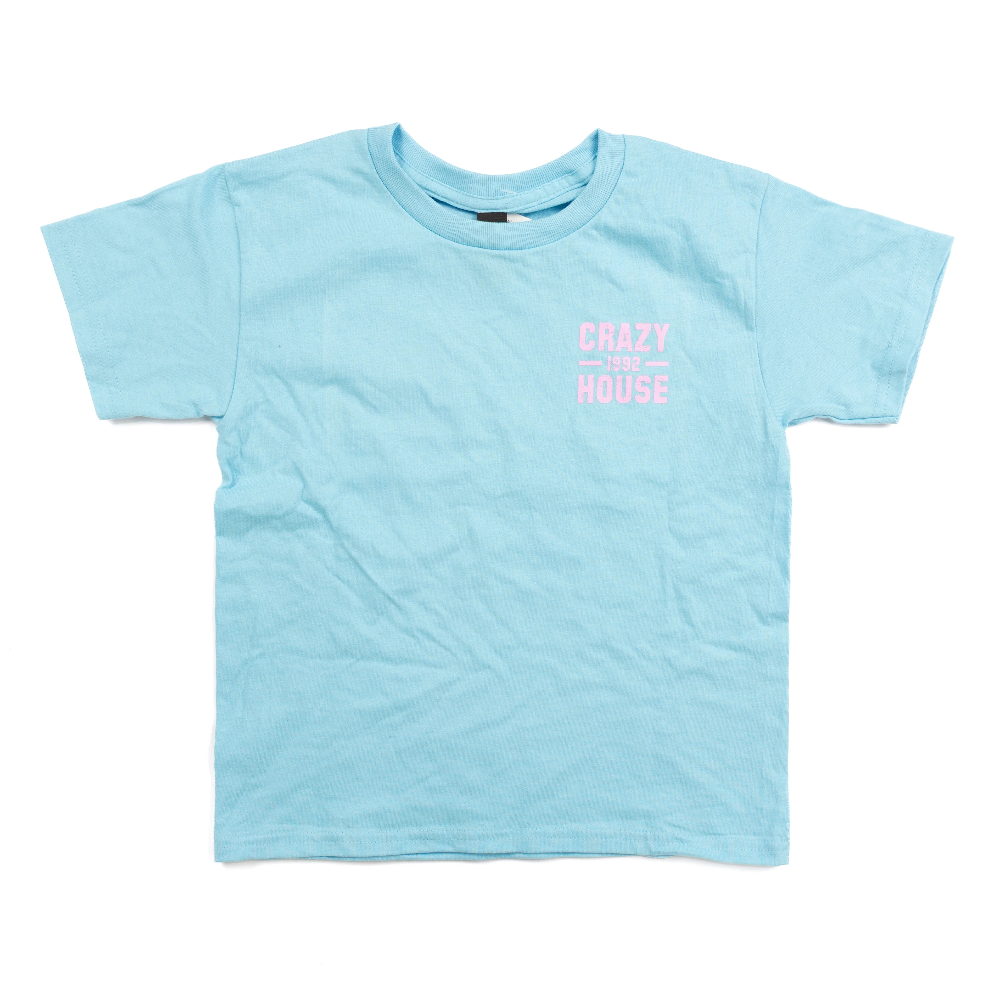 Youth Crazy House Light Blue Stacked T-shirt - Image 2