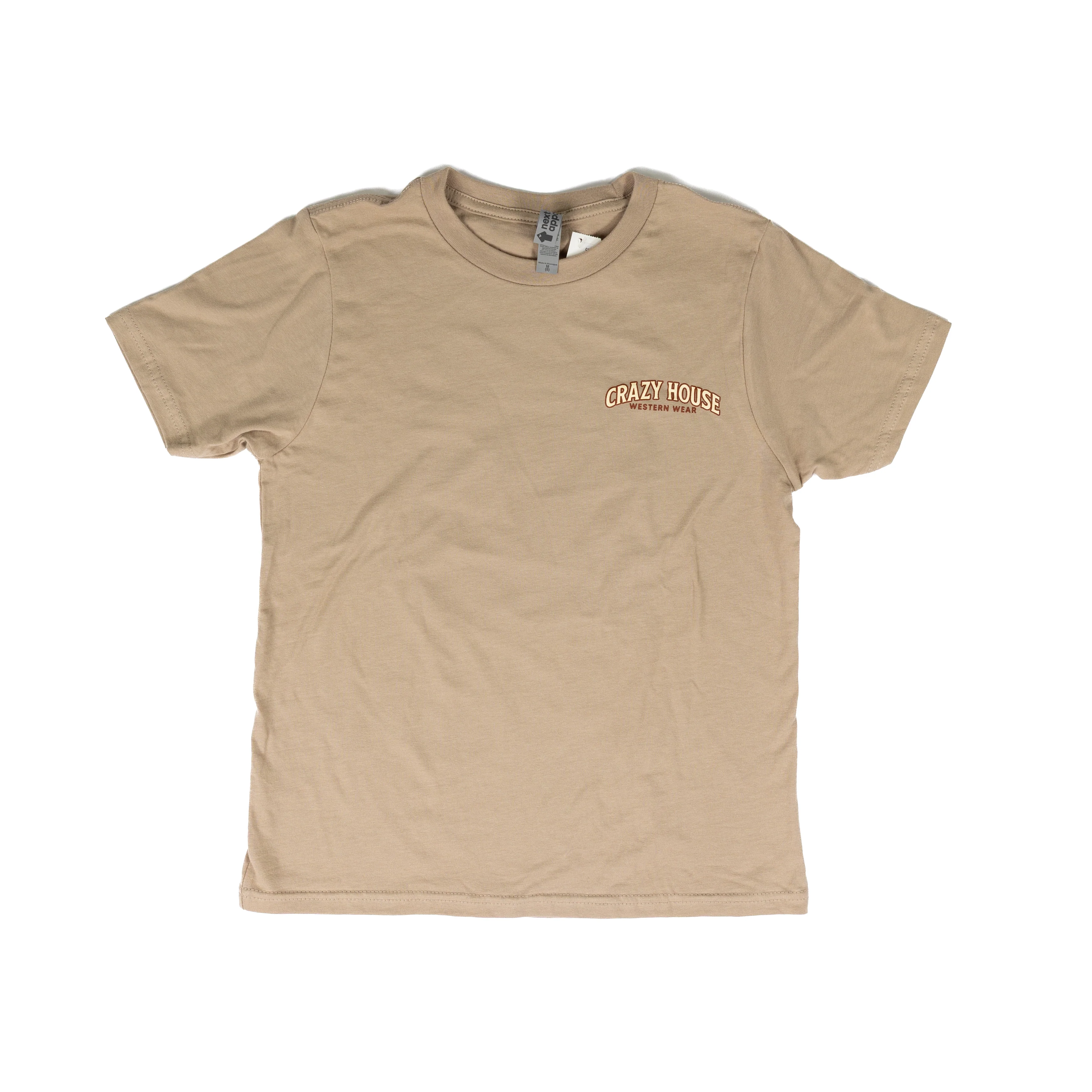 Youth Crazy House Tan T-shirt - Image 2